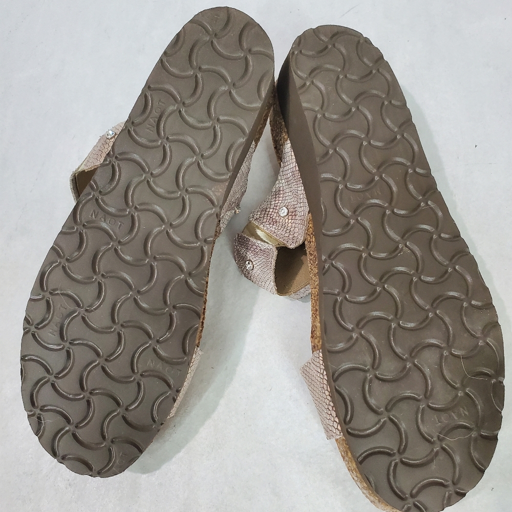 Naot Ashley Python Wedge Slide Sandals Rhinestones - image 10